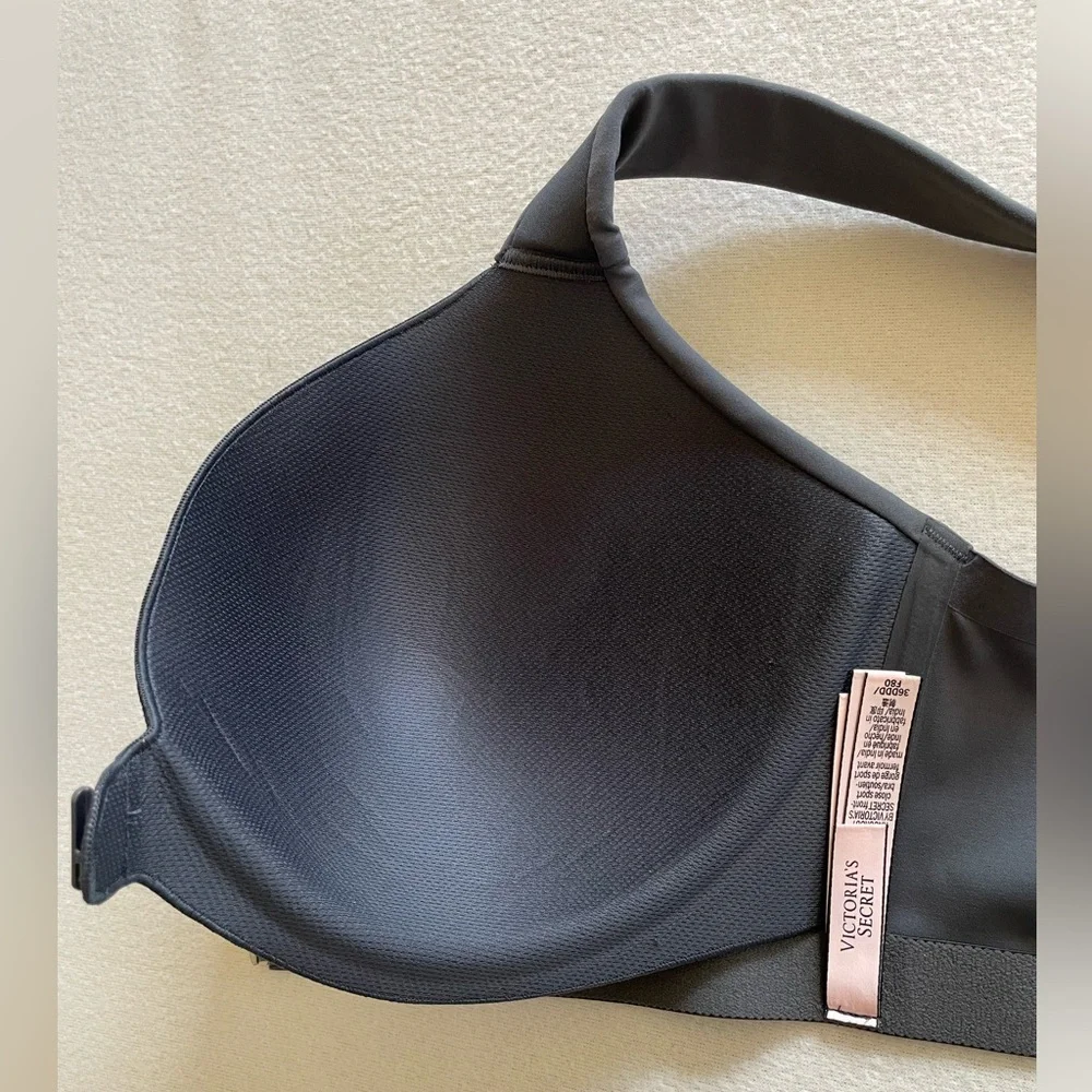 Victoria's Secret Knockout Front Close Underwire Sports Bra Sport Gray 36DDD - Picture 12 of 16